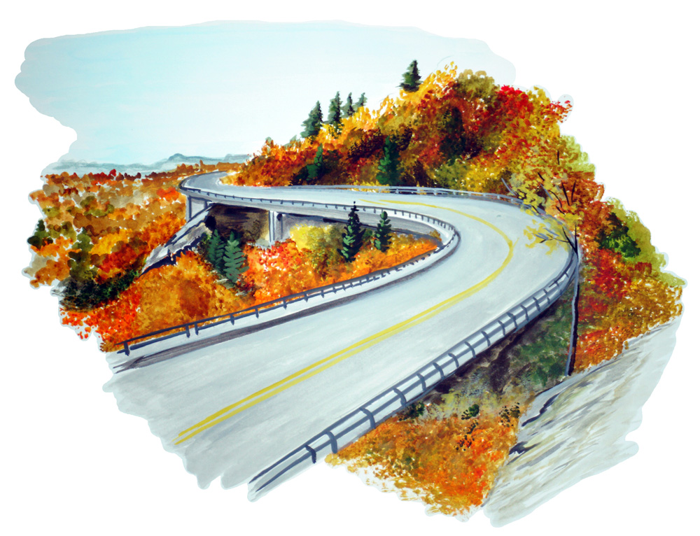Blue Ridge Parkway Decal/Sticker - Click Image to Close