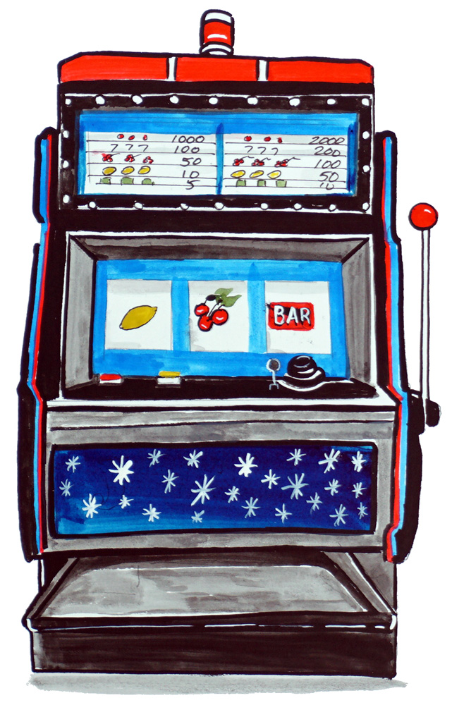 Slot Machine Decal/Sticker - Click Image to Close