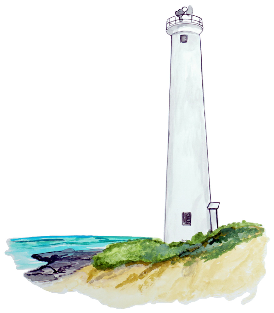 Barbers Pointe Hawaii Lighthouse Decal/Sticker - Click Image to Close