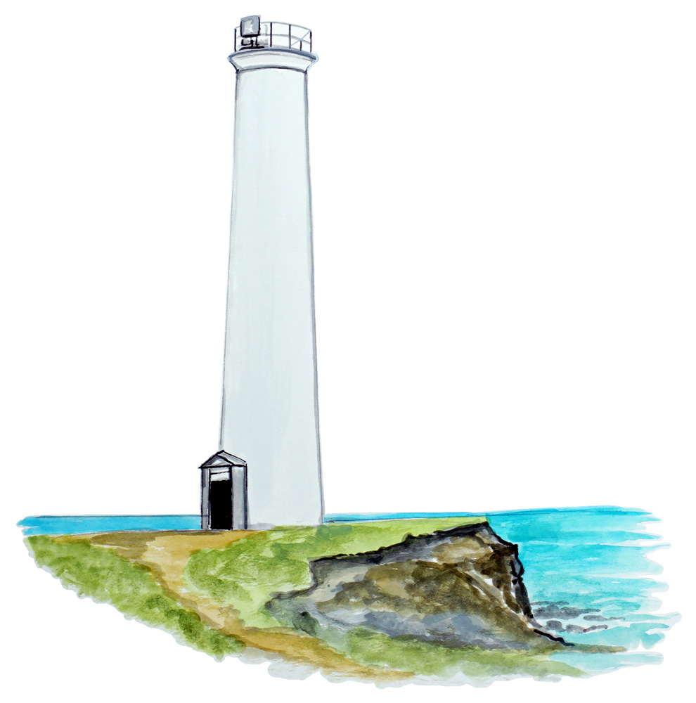 Kohala Hawaii Lighthouse Decal/Sticker - Click Image to Close