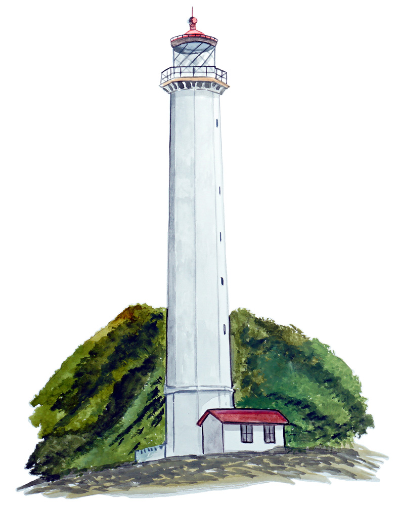 Mulokai Hawaii Lighthouse Decal/Sticker - Click Image to Close