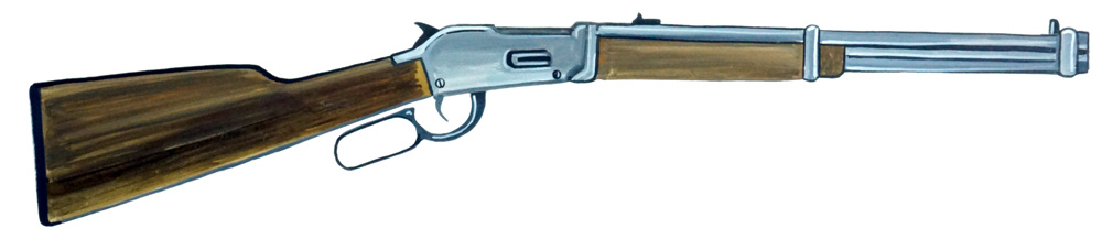 Lever Action Rifle Decal/Sticker - Click Image to Close
