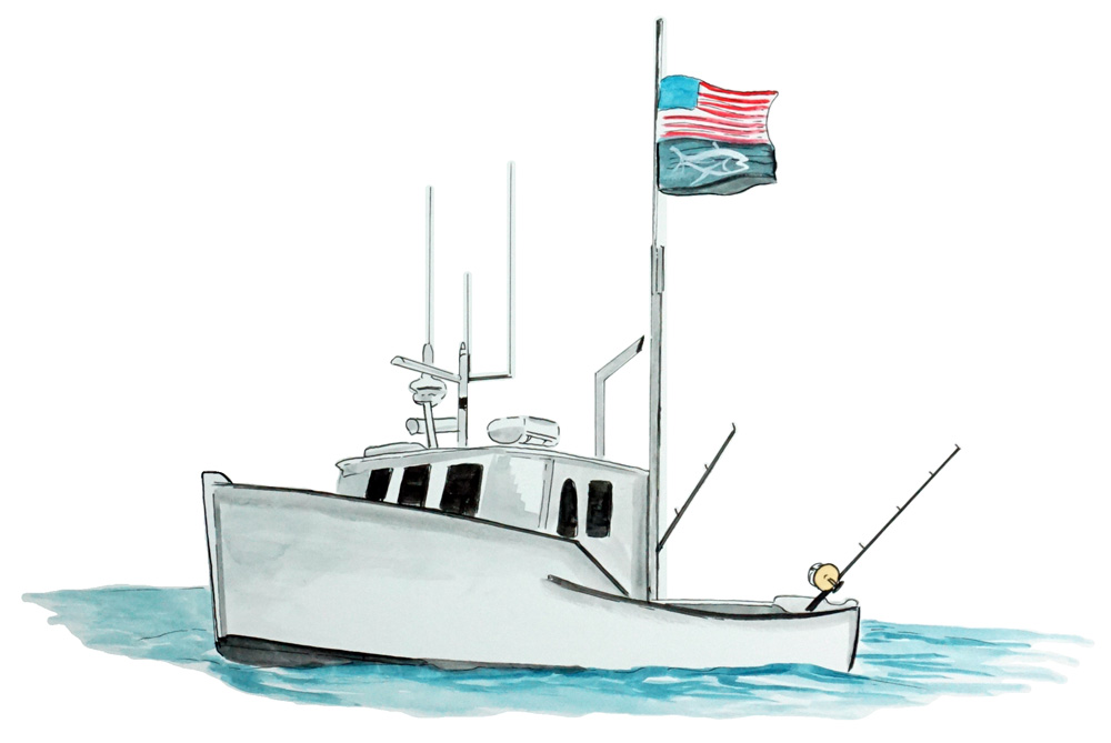 Tuna Boat Decal/Sticker - Click Image to Close