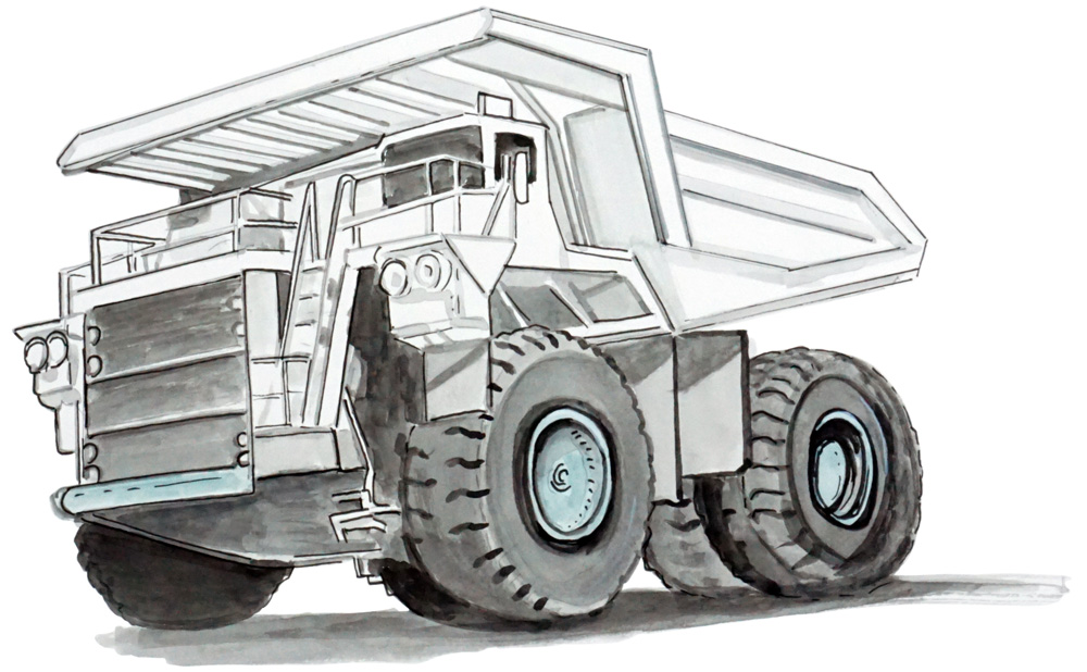 Dump Truck Decal/Sticker - Click Image to Close