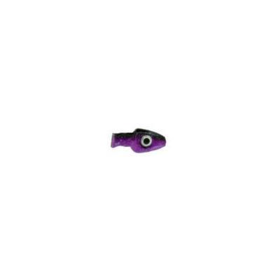 Witch Head 4g Purple Black Lure Head - Click Image to Close
