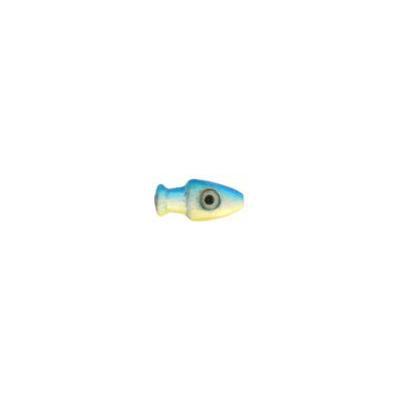 Witch Head 8g Blue White Yellow Lure Head