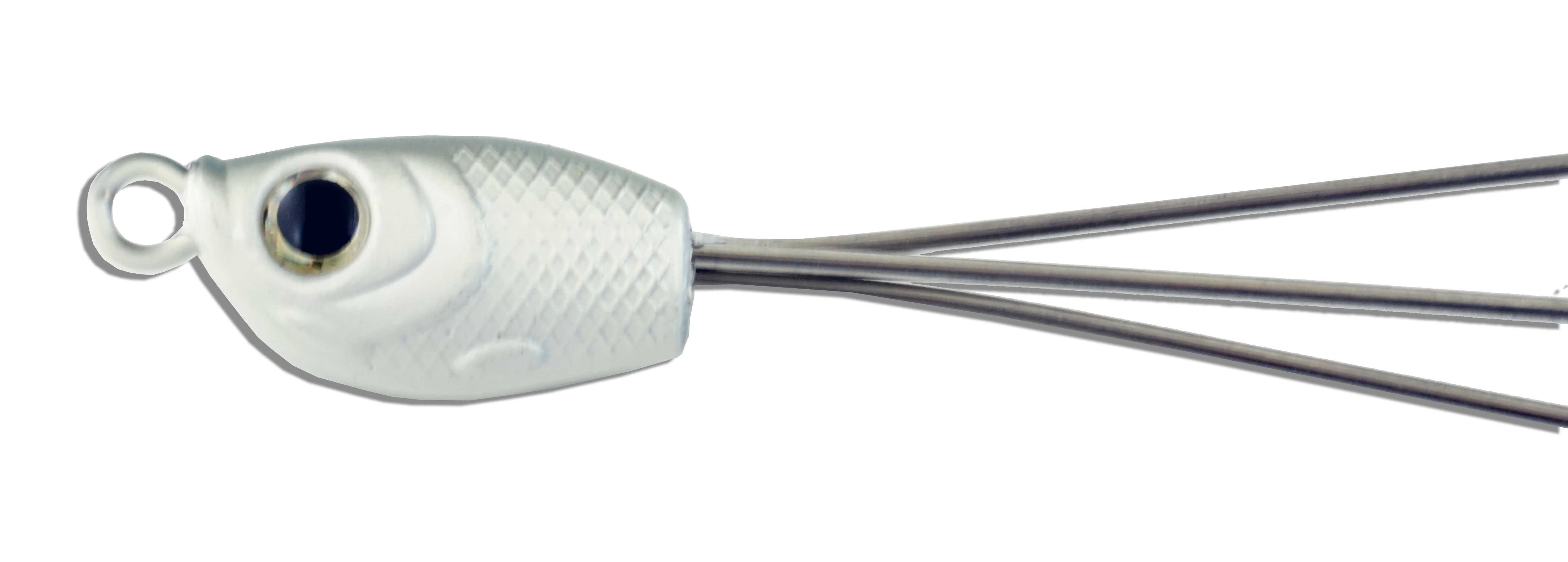 Umbrella Rig 3 Arm with 40g Gray/White Head - Click Image to Close