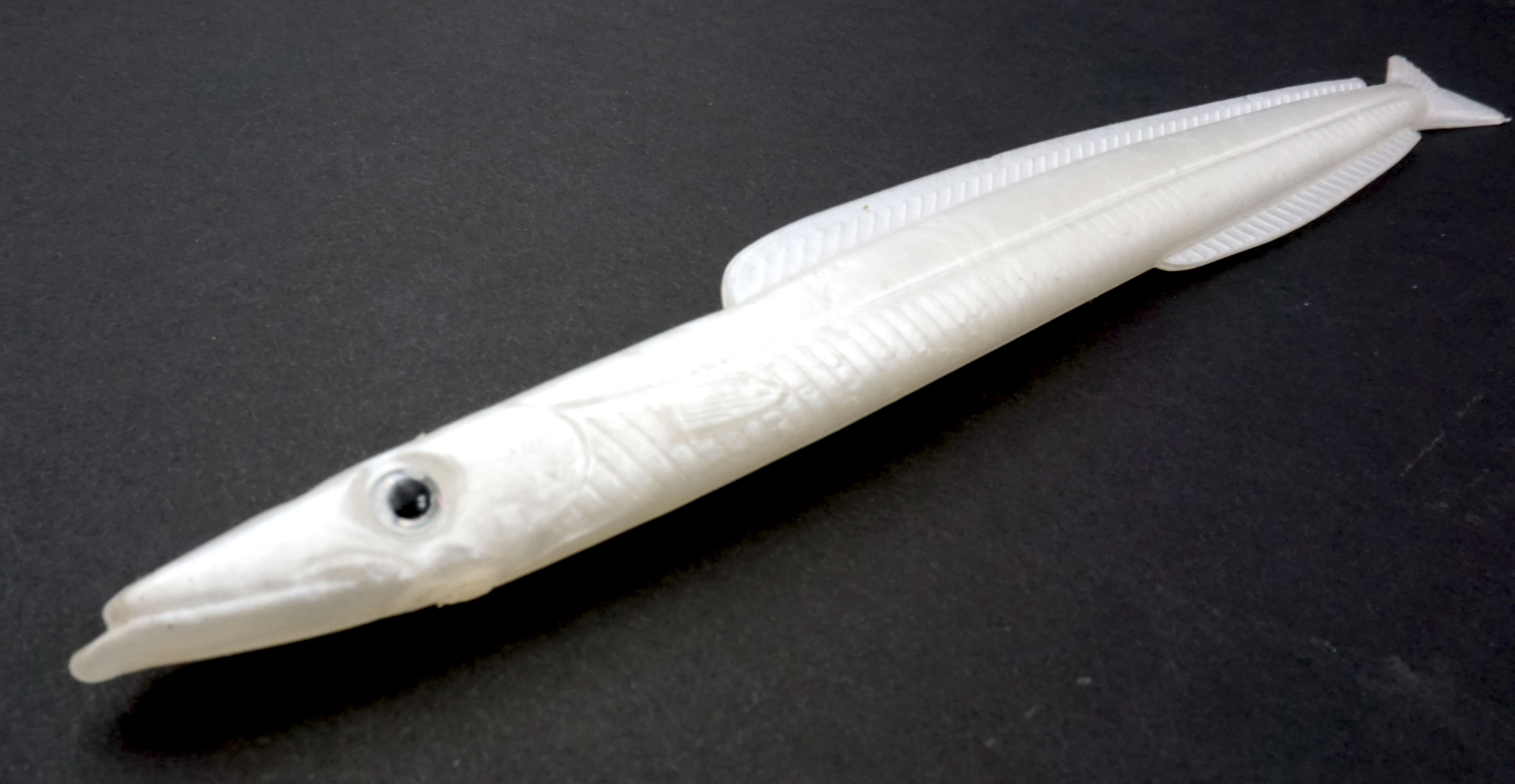 Artificial Sand Eel 7-1/2" Ghost Color 3 Pack - Click Image to Close