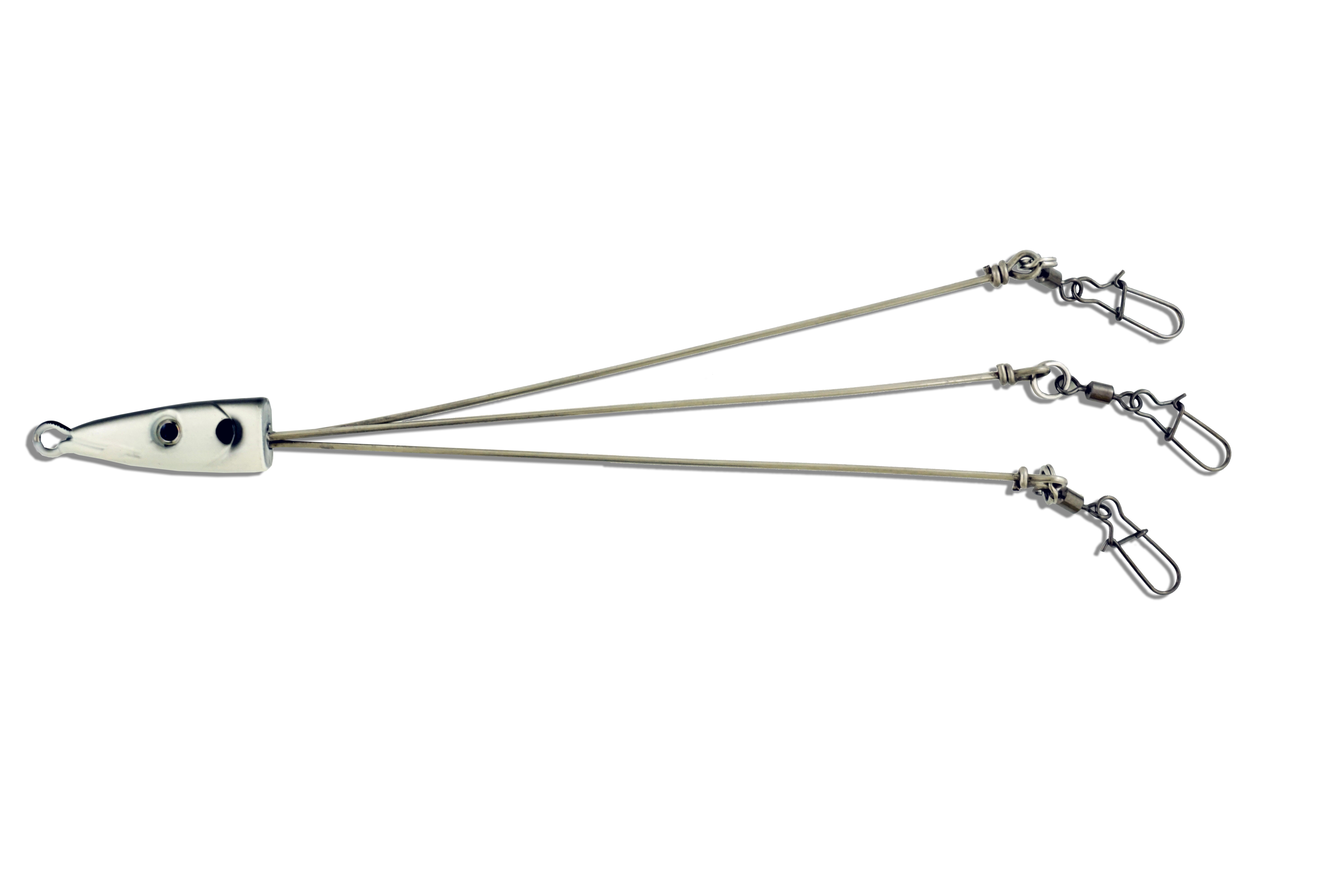 Umbrella Rig 3 Arm with 51g Black/White Head - Click Image to Close