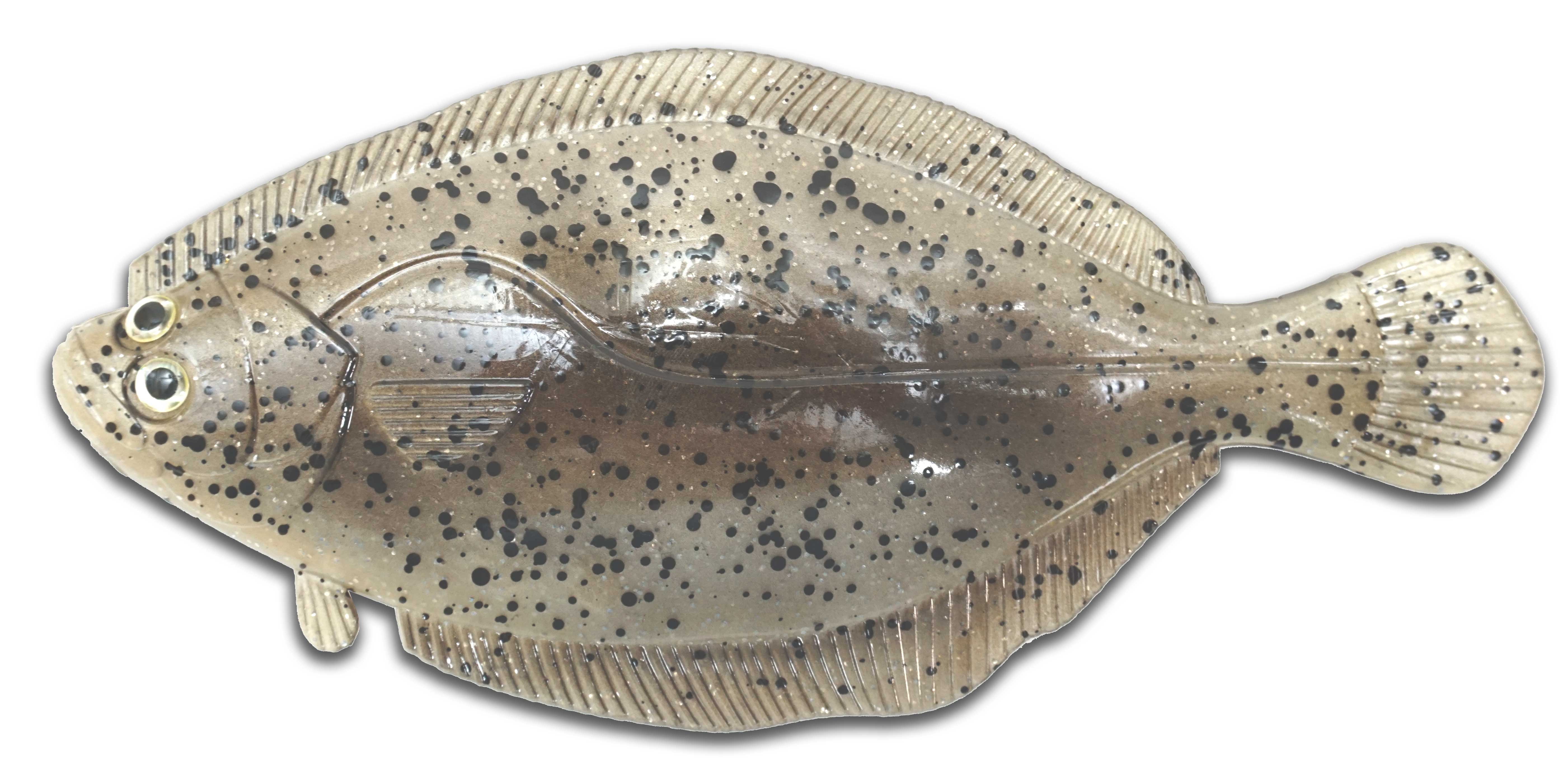 Artificial Flounder 8" Light Tan/Speckled - Almost Alive Lures - Click Image to Close