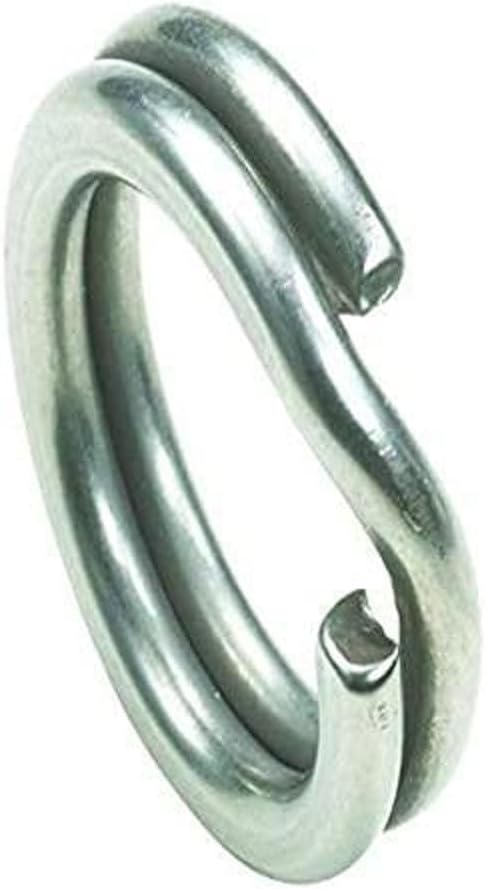 Owner 5196-064 Hyper Wire Split Ring 8Pk Sz6 70Lb Stainless - Click Image to Close